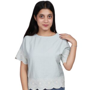 EMBROIDERY TOP FREE SIZE