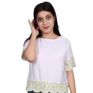 EMBROIDERY TOP FREE SIZE